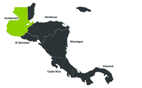 Carte du Guatemala